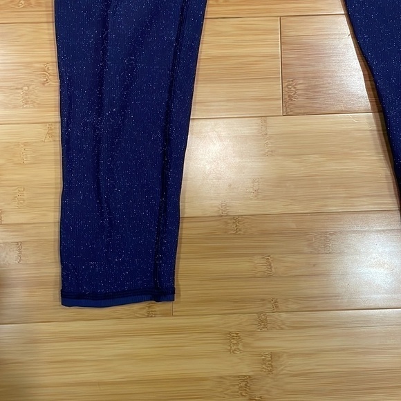 Aerie Purple Sparkly Leggings Large - Picture 3 of 8